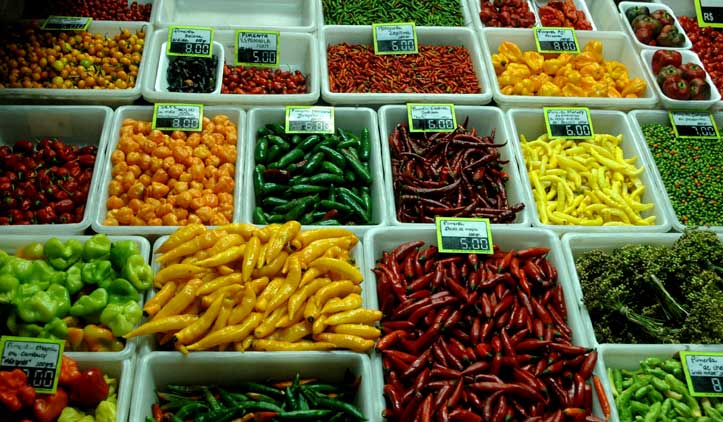 pimentas mercado central