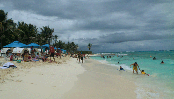 praia da ilha de johnny cay em san andres