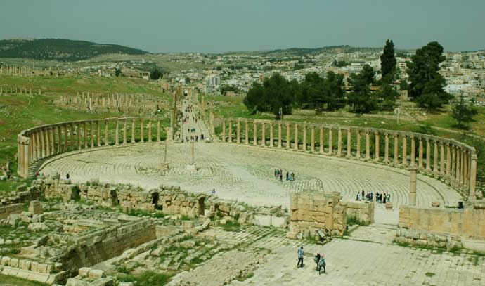 cidade romana jerash gerasa jordania