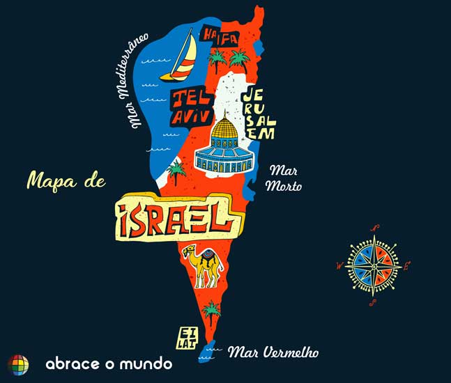 mapa de israel