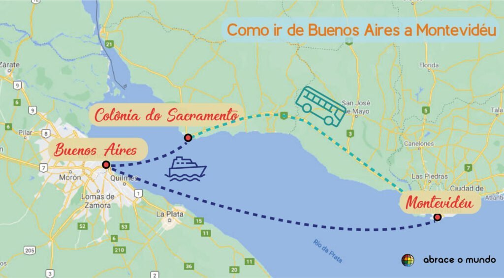 Como ir de Buenos Aires para Montevidéu - 4 opções: avião, ônibus, barco