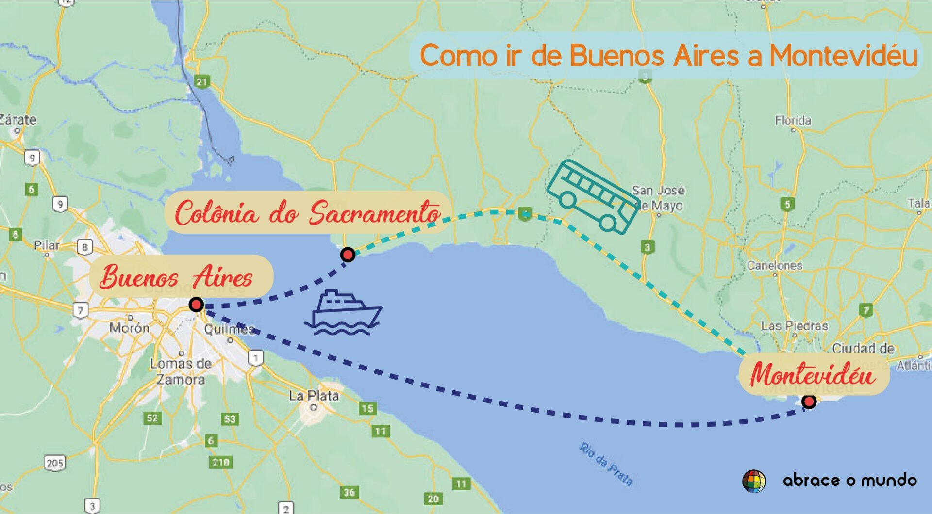 travel from montevideo to buenos aires