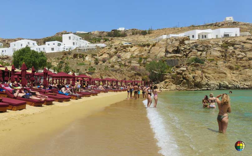 super paradise beach praia mykonos