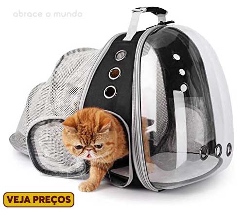 mochila para pet viajar